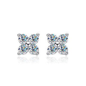 Brinco 4 Pedras Moissanite
