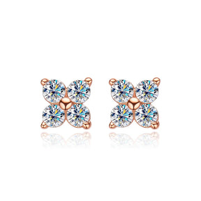 Brinco 4 Pedras Moissanite