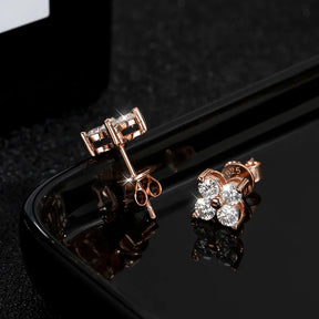 Brinco 4 Pedras Moissanite